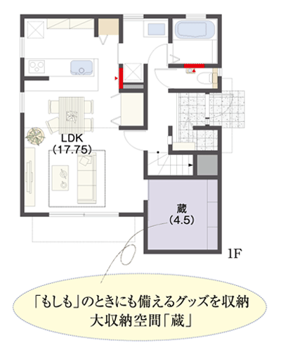 新登場のSMART STYLE 新スキップ蔵プランを限定1棟、建物本体価格1,380万円(税込)でご提供